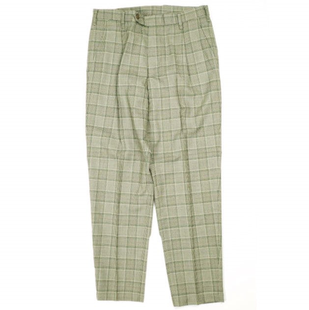 un/unbient ONE TUCK TROUSERS ウールポリエステル トラウザーズ