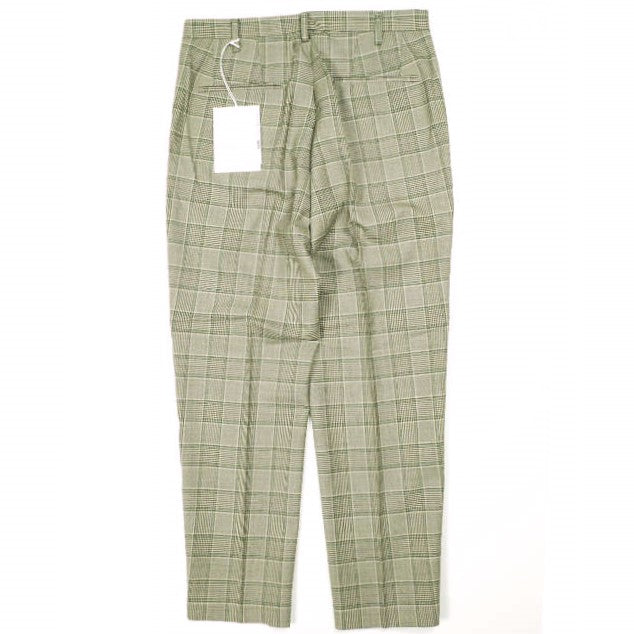 un/unbient ONE TUCK TROUSERS ウールポリエステル トラウザーズ