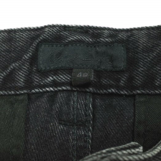 オマールアフリディ RIVETED WIDE CROPPED DENIM TROUSERS デニムパンツ