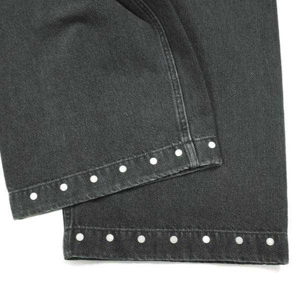 オマールアフリディ RIVETED WIDE CROPPED DENIM TROUSERS デニムパンツ