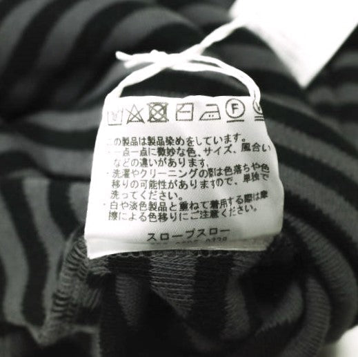 スロープスロウ コットンインターロック ストライプTシャツ