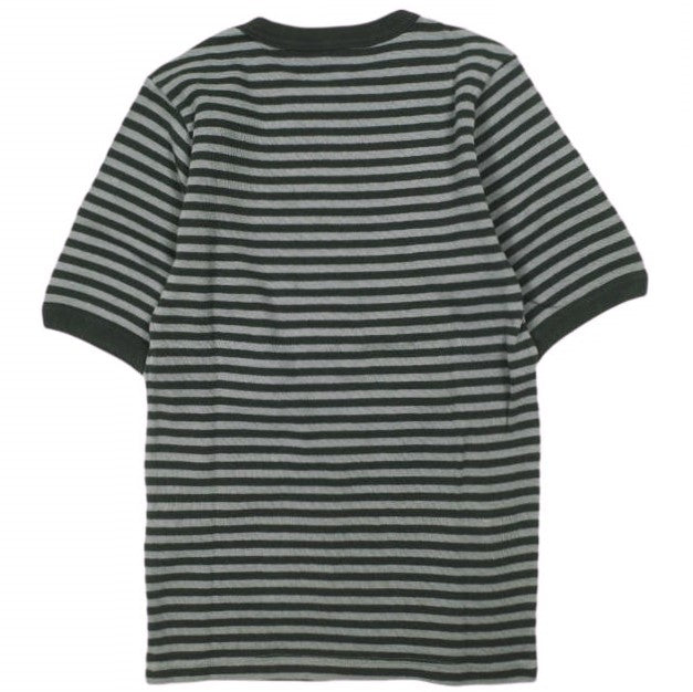 スロープスロウ コットンインターロック ストライプTシャツ