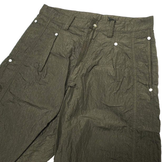 オマールアフリディ PANELLED WIDE SHORTS ナイロンショートパンツ