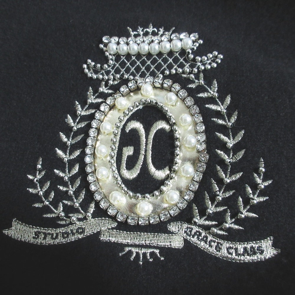 グレースクラス 刺繍ニットトップス