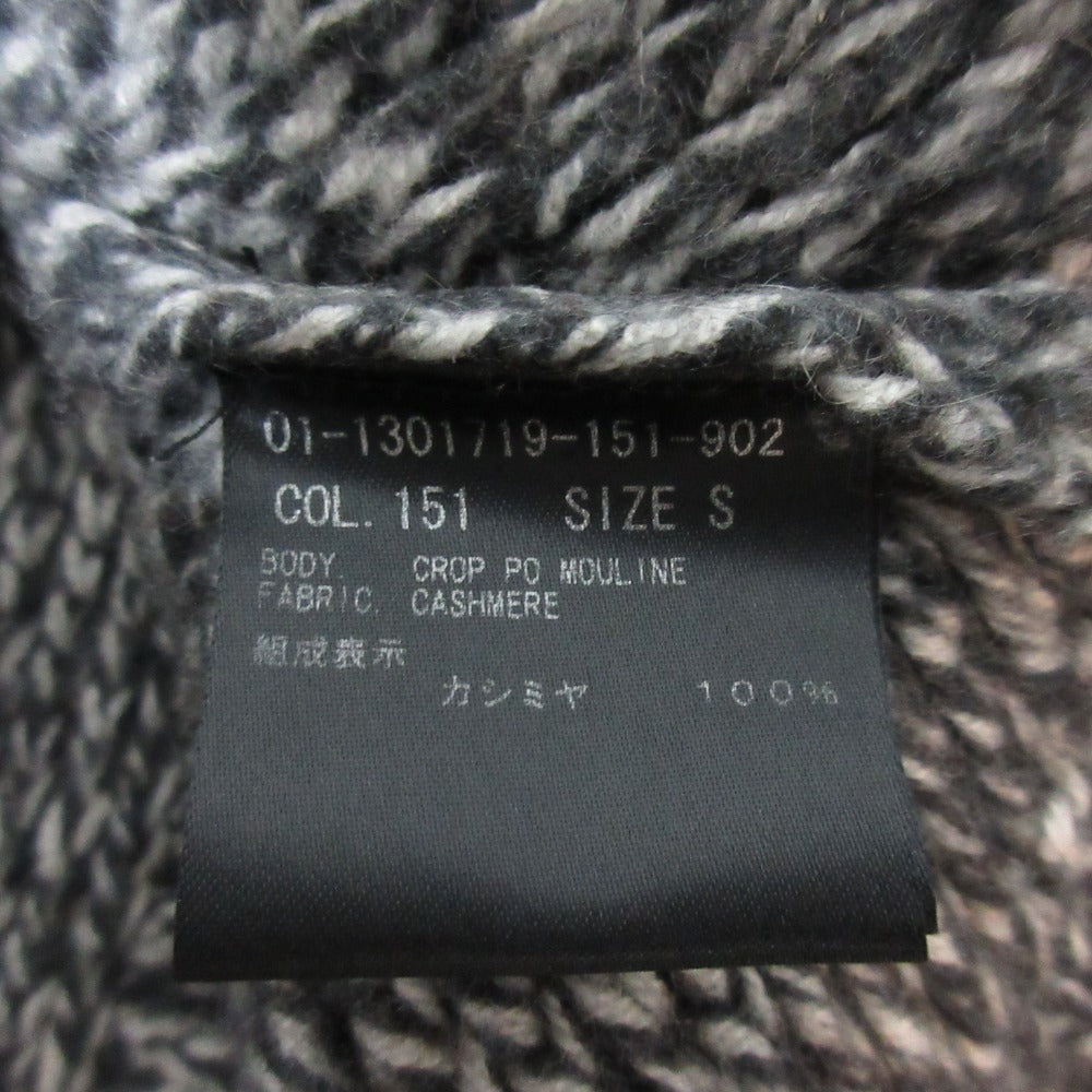 セオリー CASHMERE CROP PO MOULINE カシミヤ ニットセーター