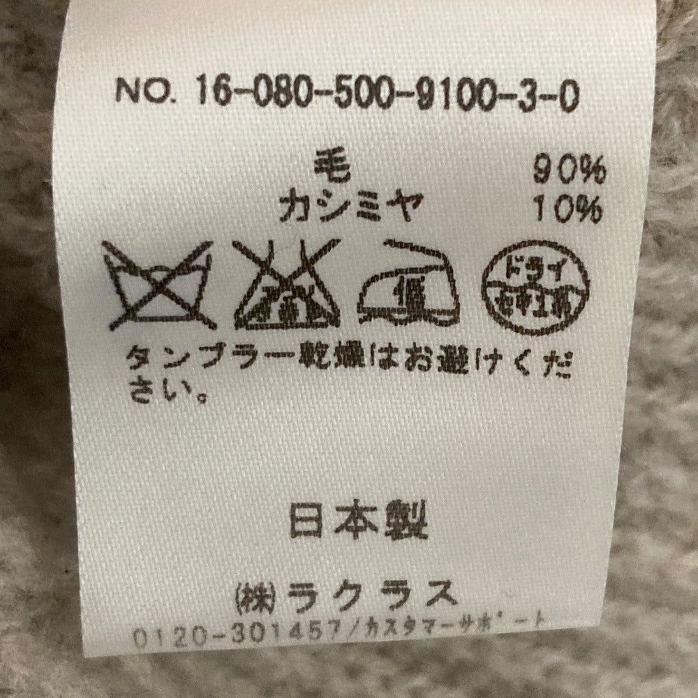 ドゥーズィエムクラス ウールカシミヤローゲージVネックニット