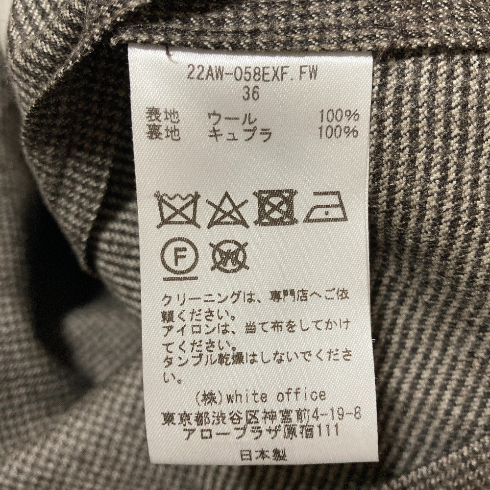 クチュールドアダム ウールノーカラージャケット