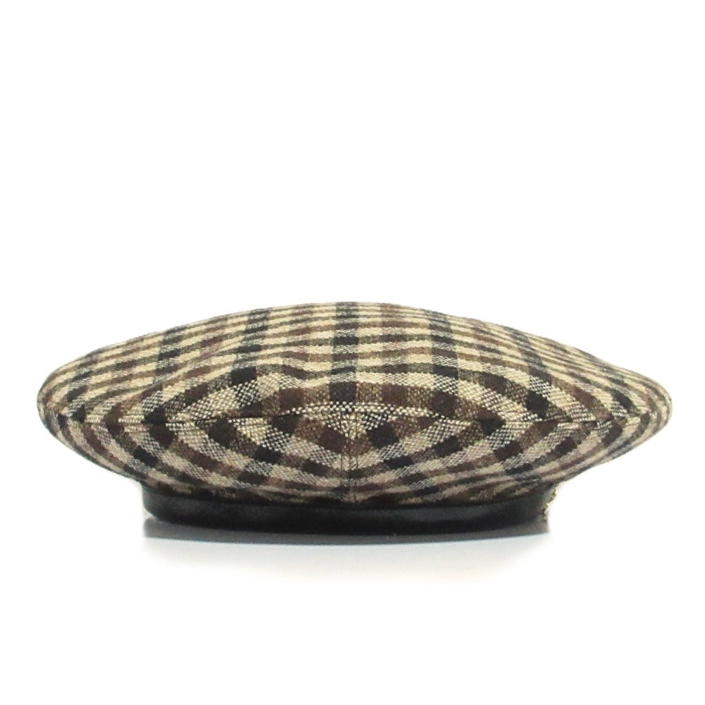 ガニー Checked Wool Mix ベレー帽