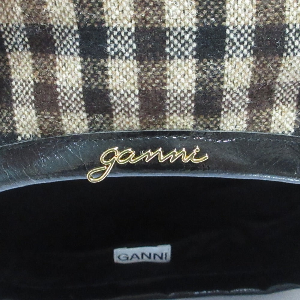 ガニー Checked Wool Mix ベレー帽