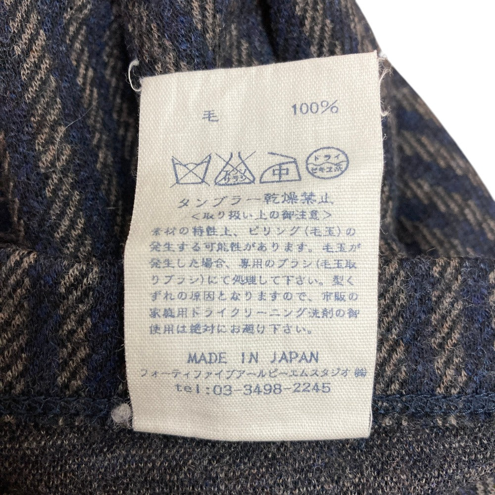 フォーティファイブアール ウールテーパードパンツ