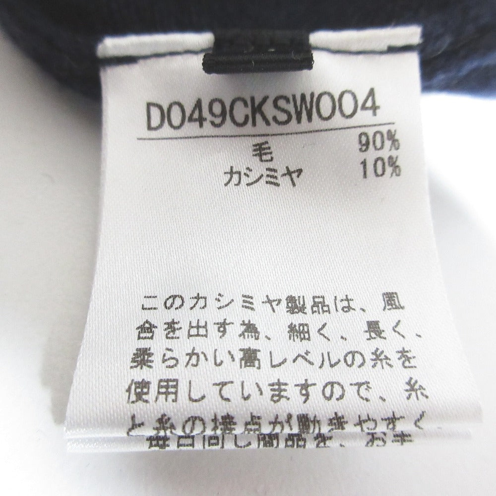 パパスプラス カシミヤブレンドクルーネックニット