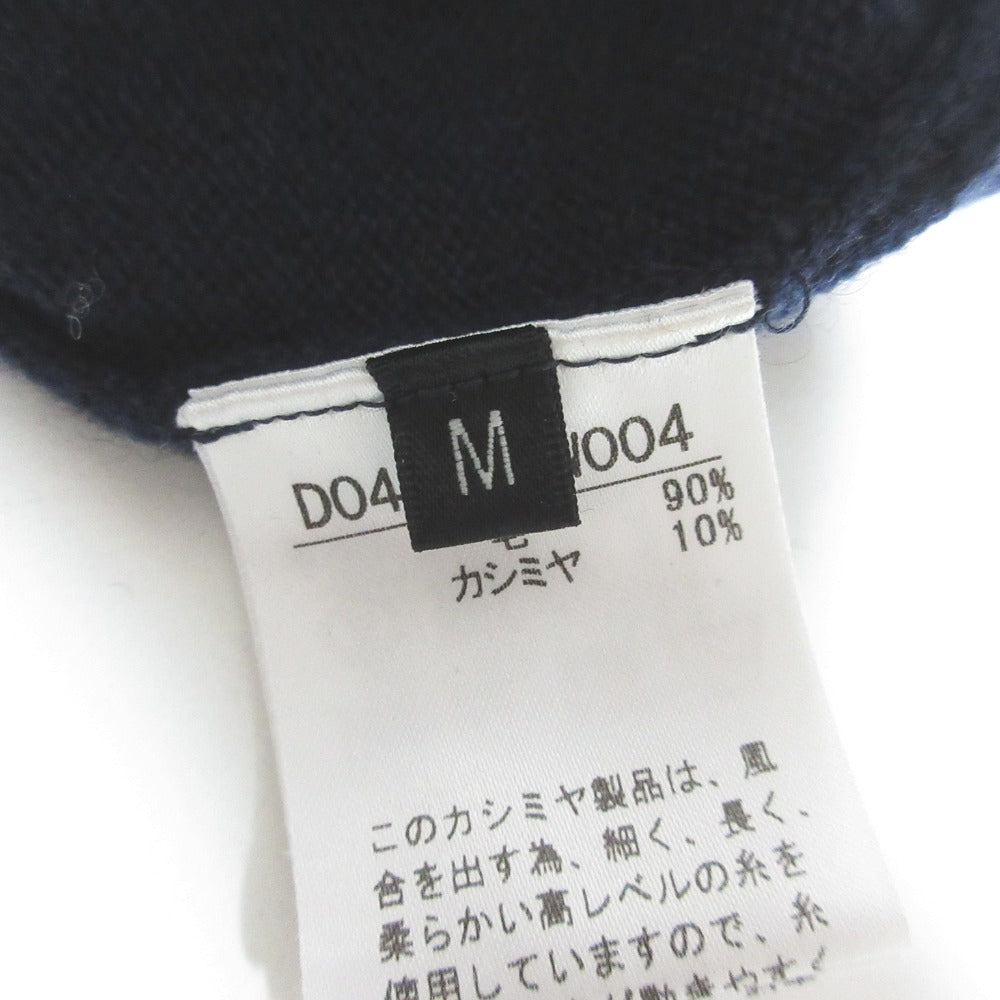 パパスプラス カシミヤブレンドクルーネックニット