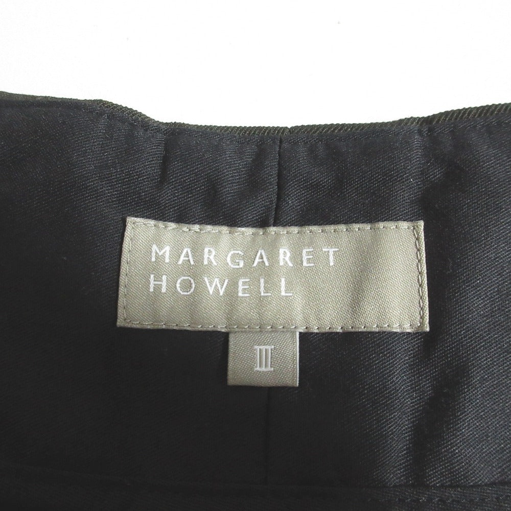 マーガレットハウエル COMPACT COTTON WOOL トラウザー