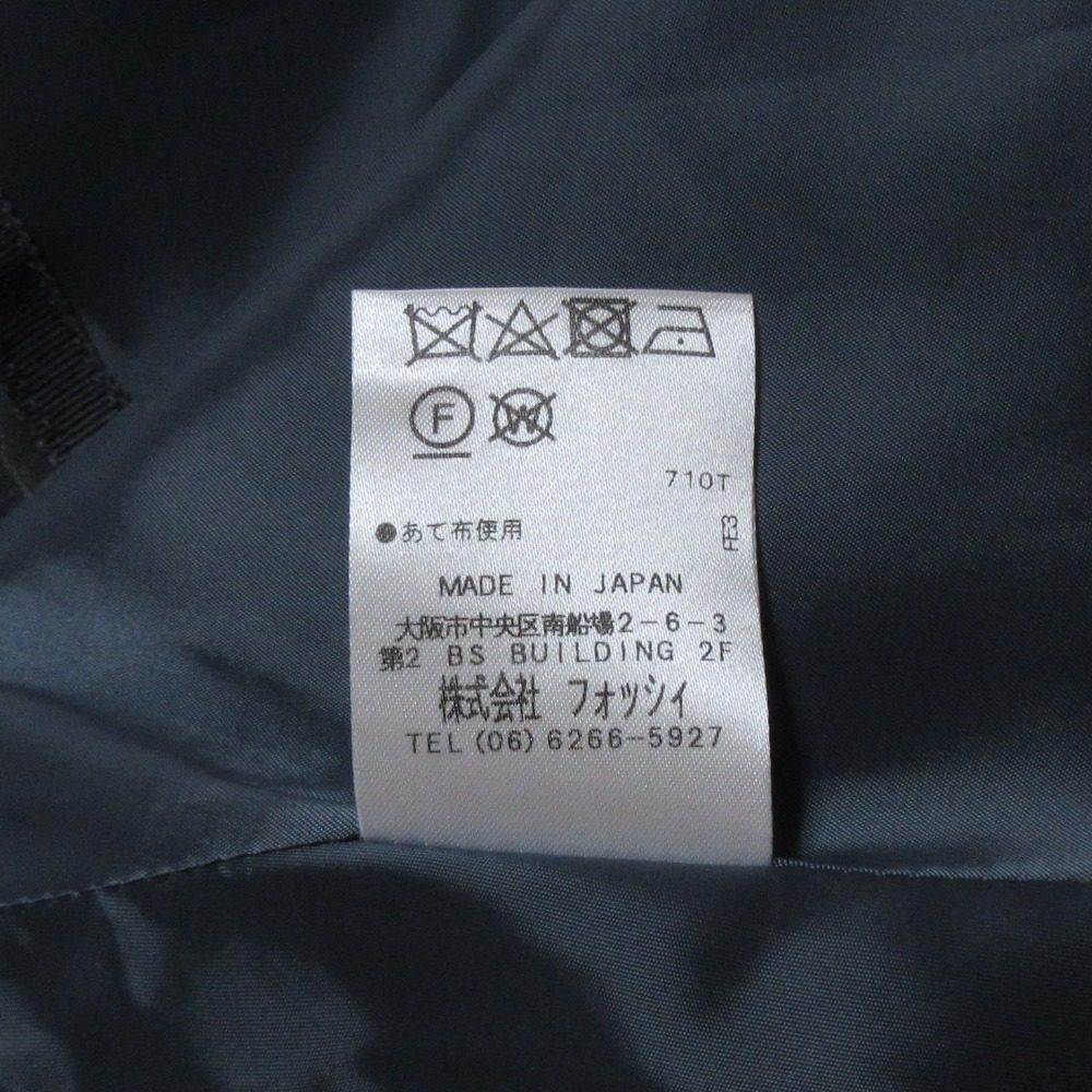 フォッシィ ベロアノーカラージャケット