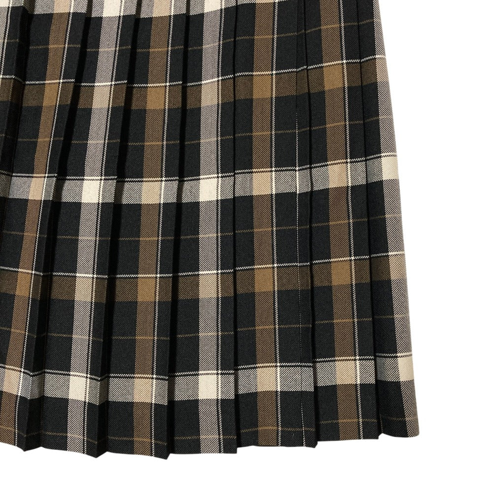 マーガレットハウエル TARTAN WOOL BLEND プリーツスカート