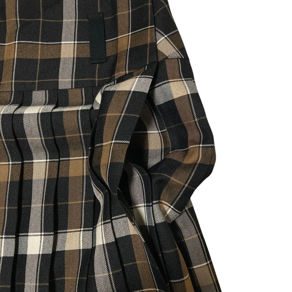 マーガレットハウエル TARTAN WOOL BLEND プリーツスカート