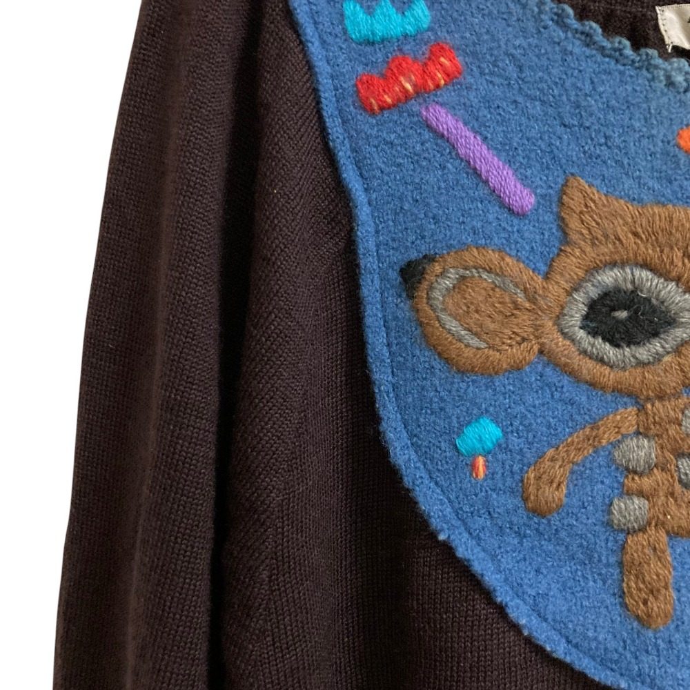 オレボレブラアルベロベロ 刺繍ニットワンピース