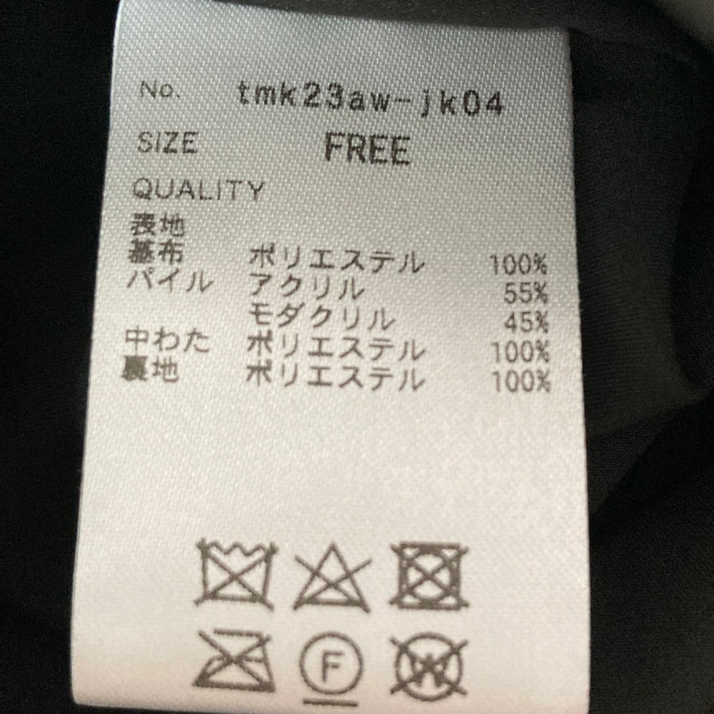 ジェンヌ フェイクミンク中綿ケープ