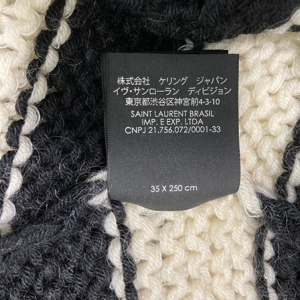 サンローラン モヘアブレンドニットマフラー