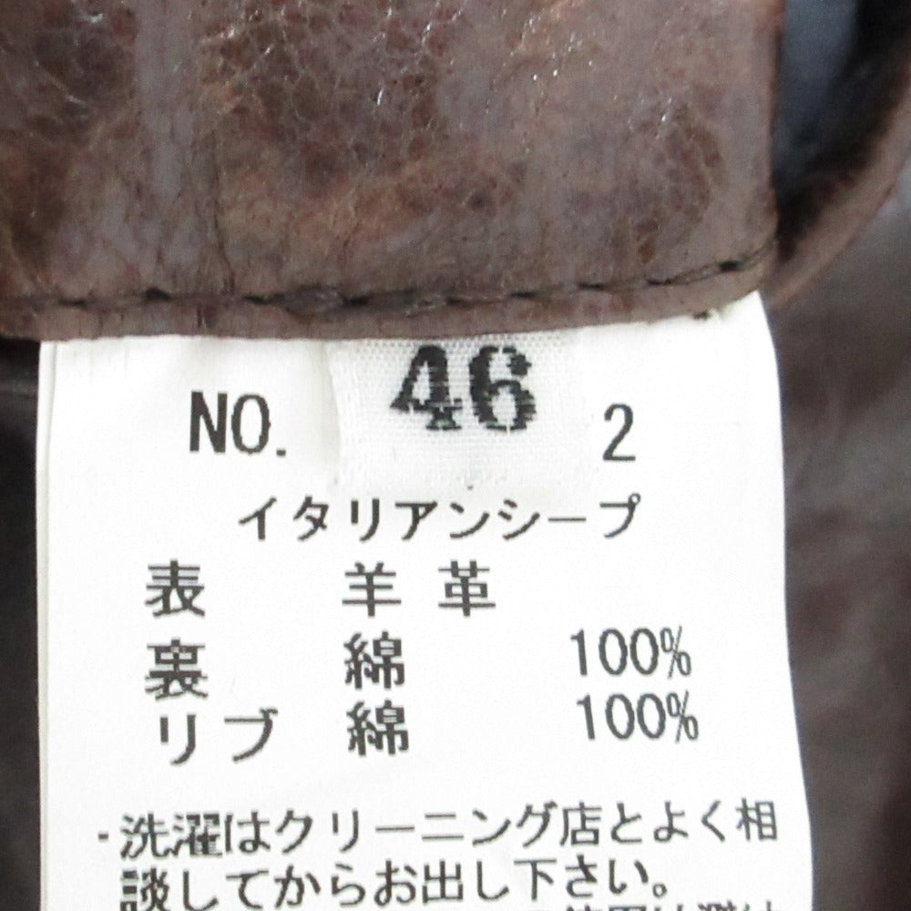 ベアフェイス イタリアンシープレザー ジャケット