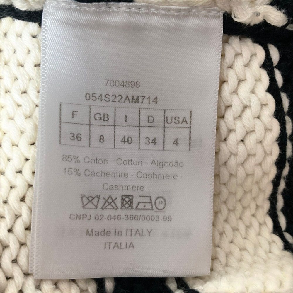 クリスチャンディオール コットンカシミヤニットセーター
