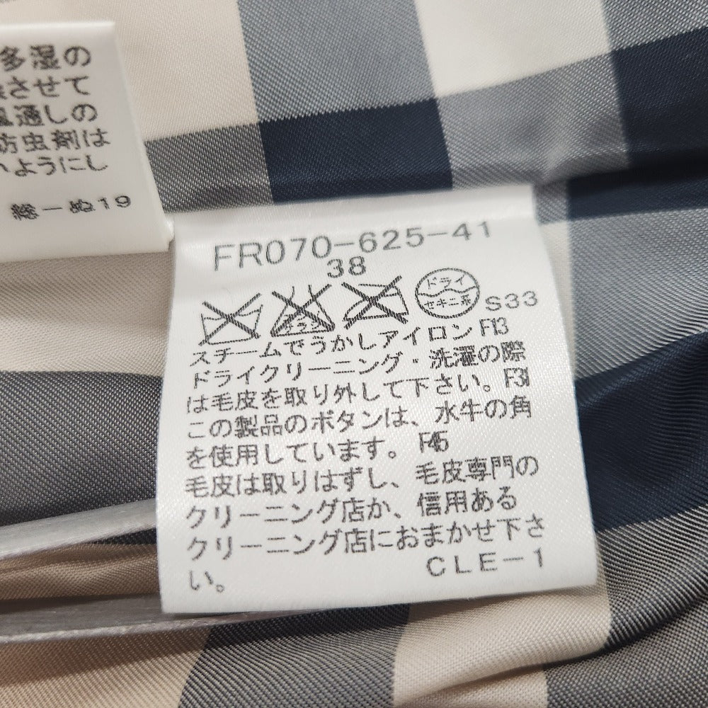バーバリーロンドン フォックスファー パデッドトレンチコート
