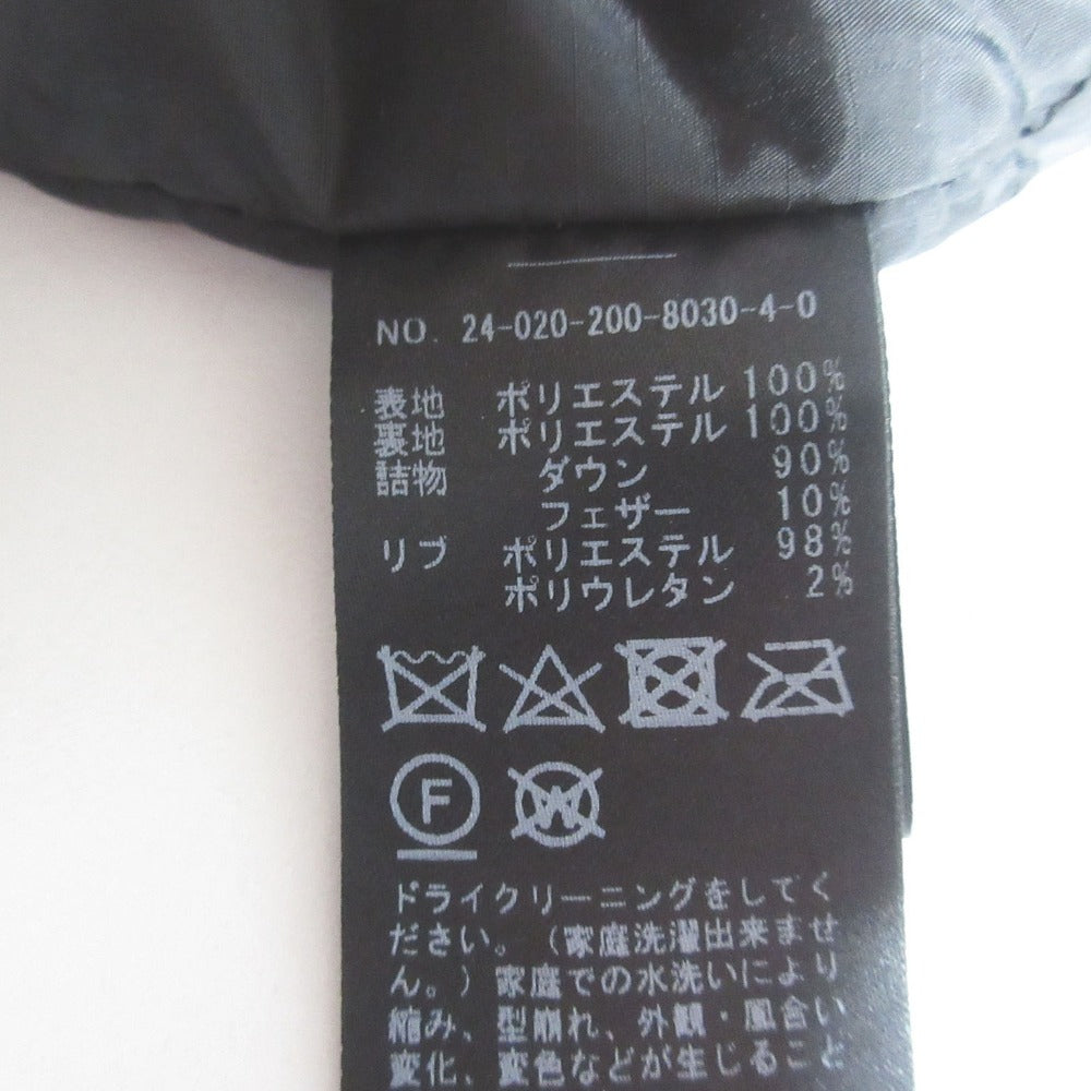 スピックアンドスパン 撥水フーデッドダウンハーフコート