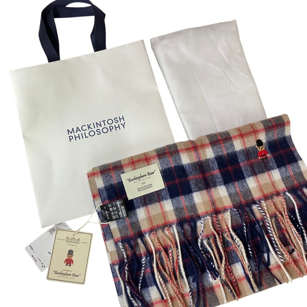 マッキントッシュフィロソフィー ウォッシャブルウールカシミヤマフラー