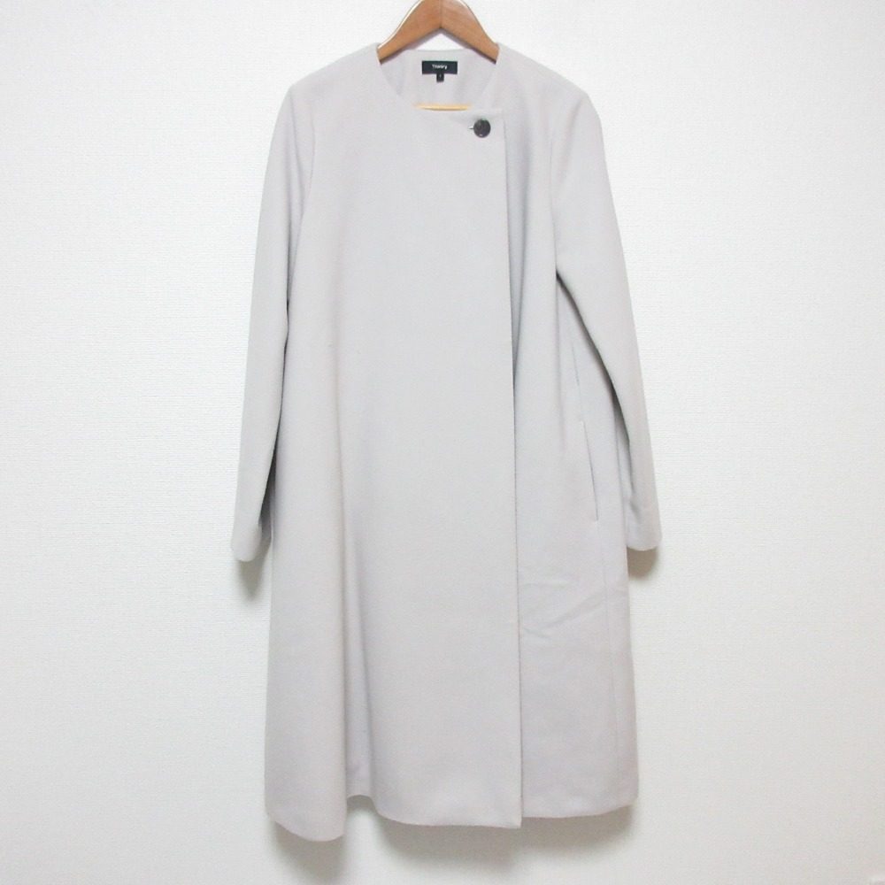 セオリー LAMB MELTON ノーカラーコート