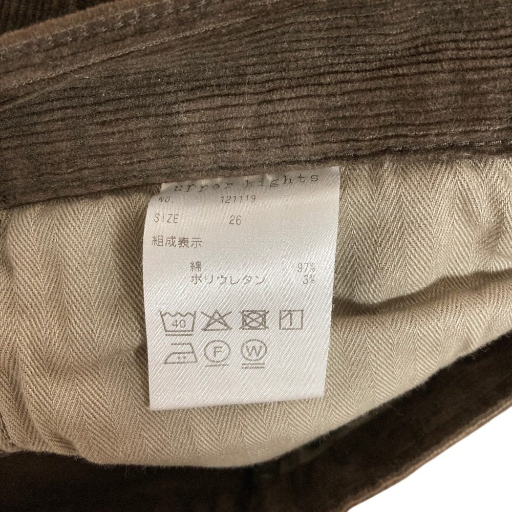アッパーハイツ コーデュロイワイドパンツ