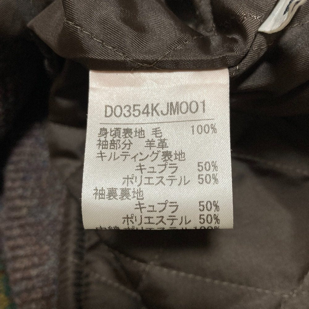 マドモアゼルノンノン フェアアイル レザースリーブジャケット