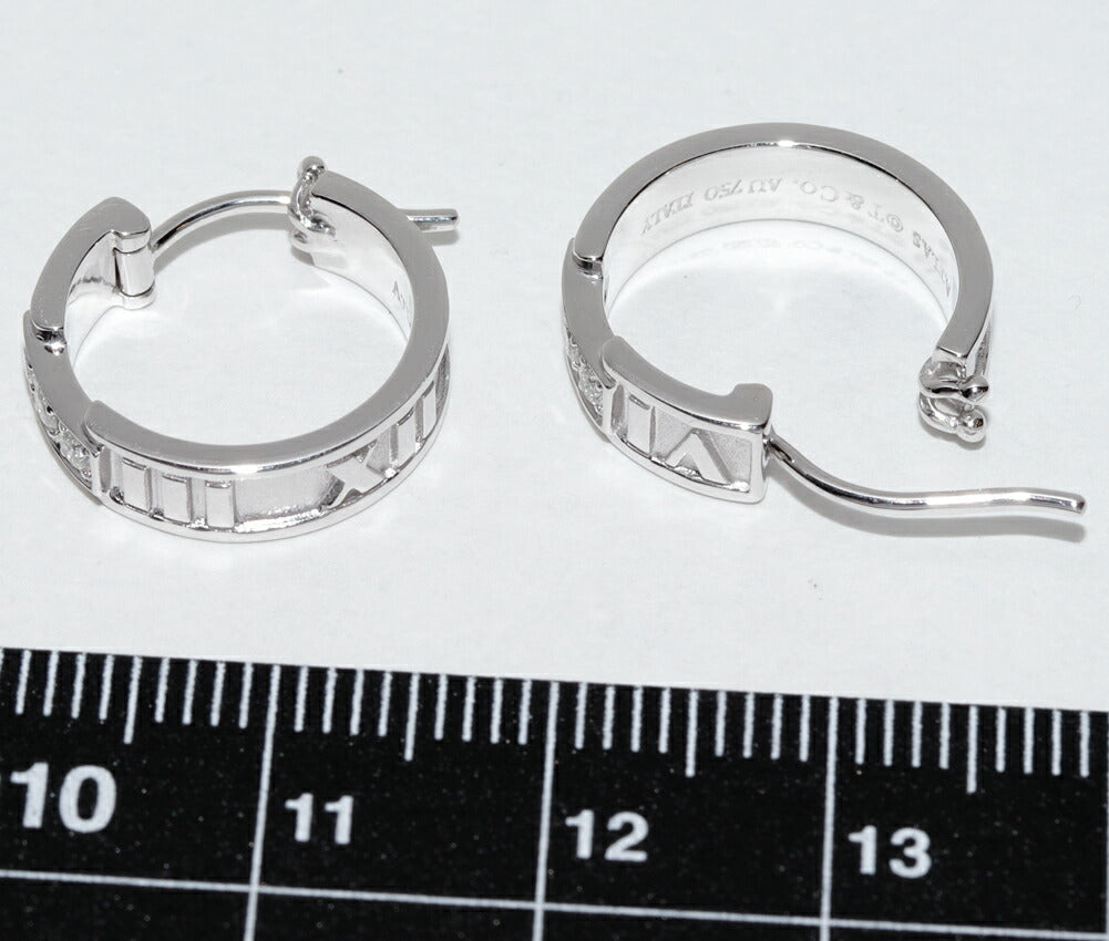 ティファニー アトラス Au750 ホワイトゴールド ダイヤピアス