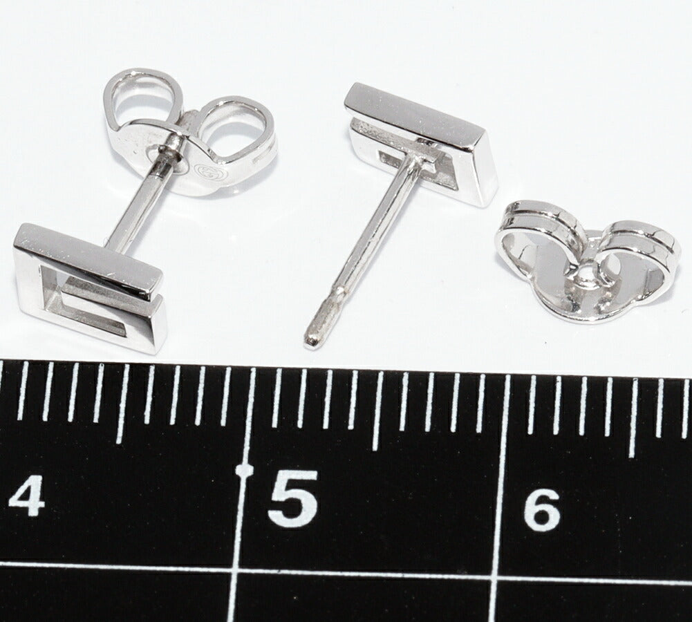 グッチ Gロゴ K18WGピアス