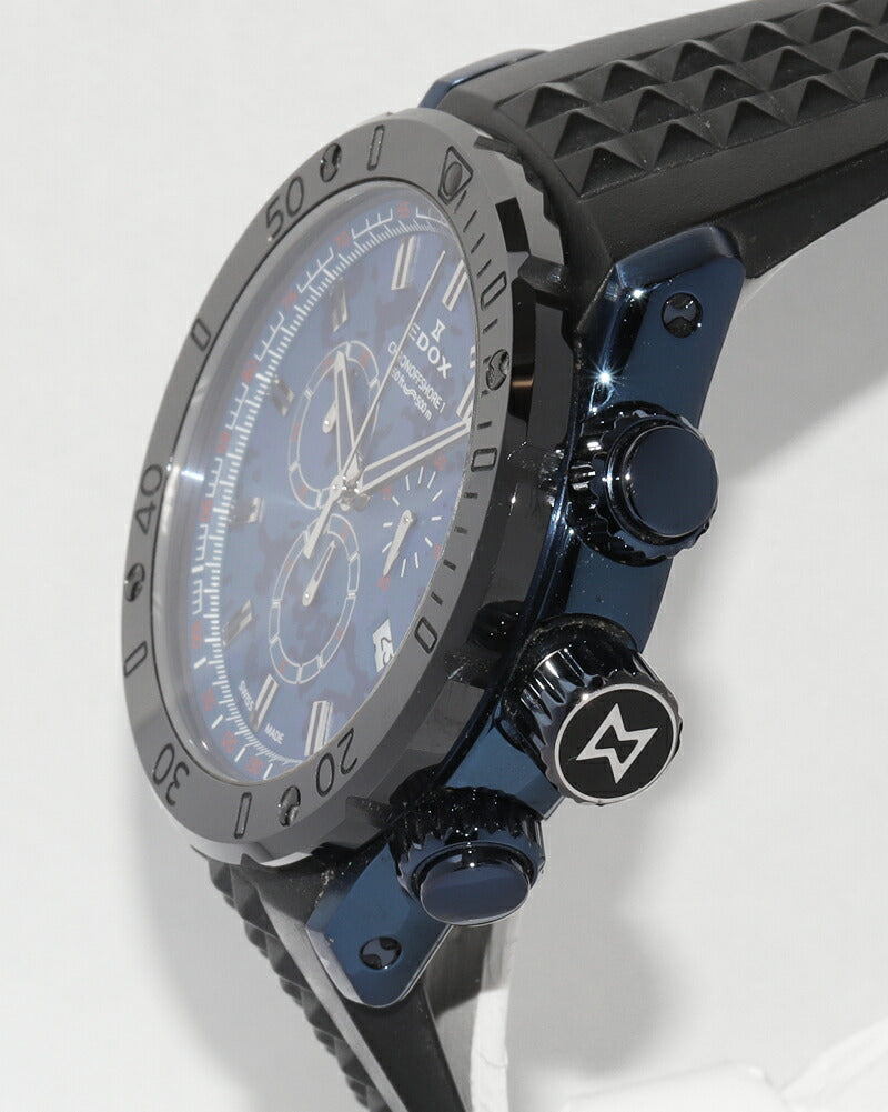 Edox クロノオフショア 1 ステンレス スチール クロノグラフ