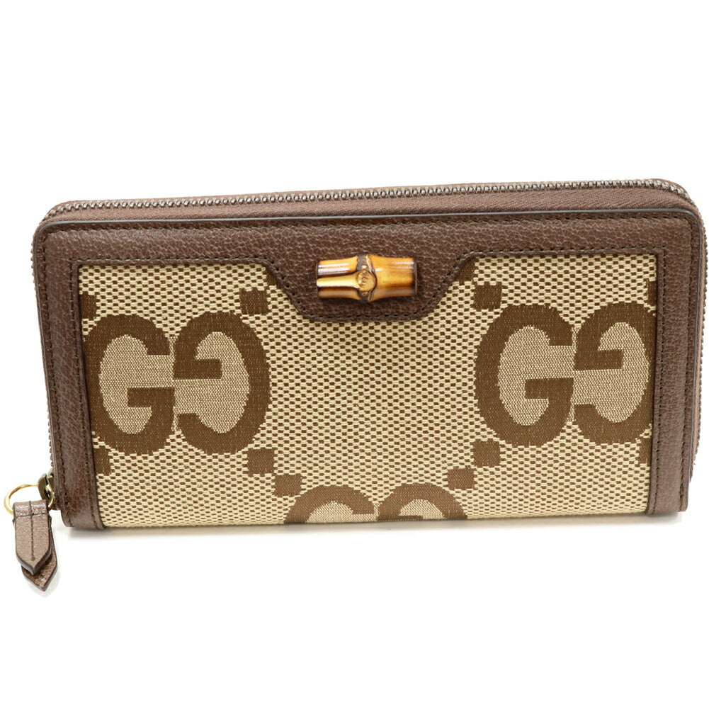 グッチ ダイアナ バンブー ジャンボ GG キャンバス 長財布