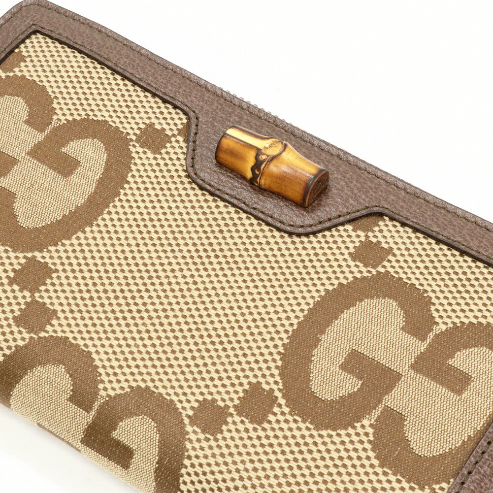 グッチ ダイアナ バンブー ジャンボ GG キャンバス 長財布