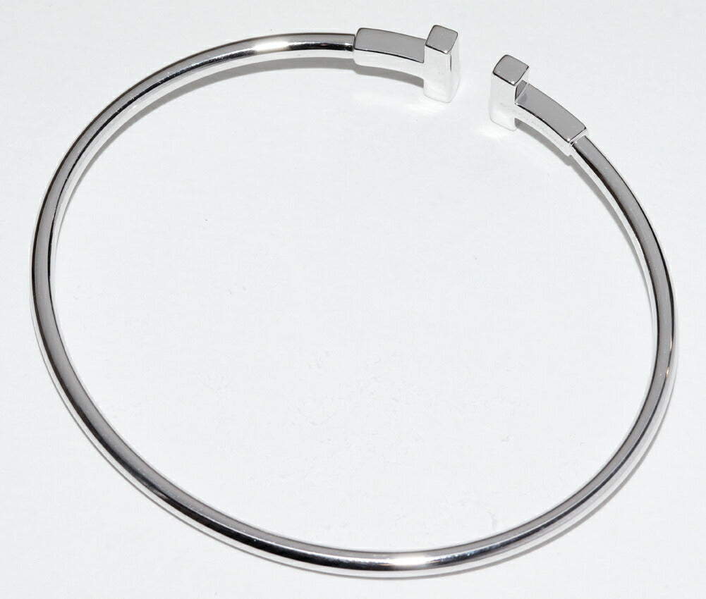 ティファニー T ワイヤー ホワイトゴールド ダイヤ ブレスレット