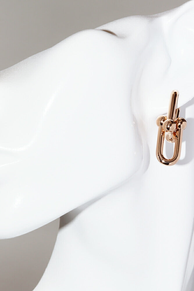 ティファニー ハードウェア Au750 ピンク ゴールド ピアス