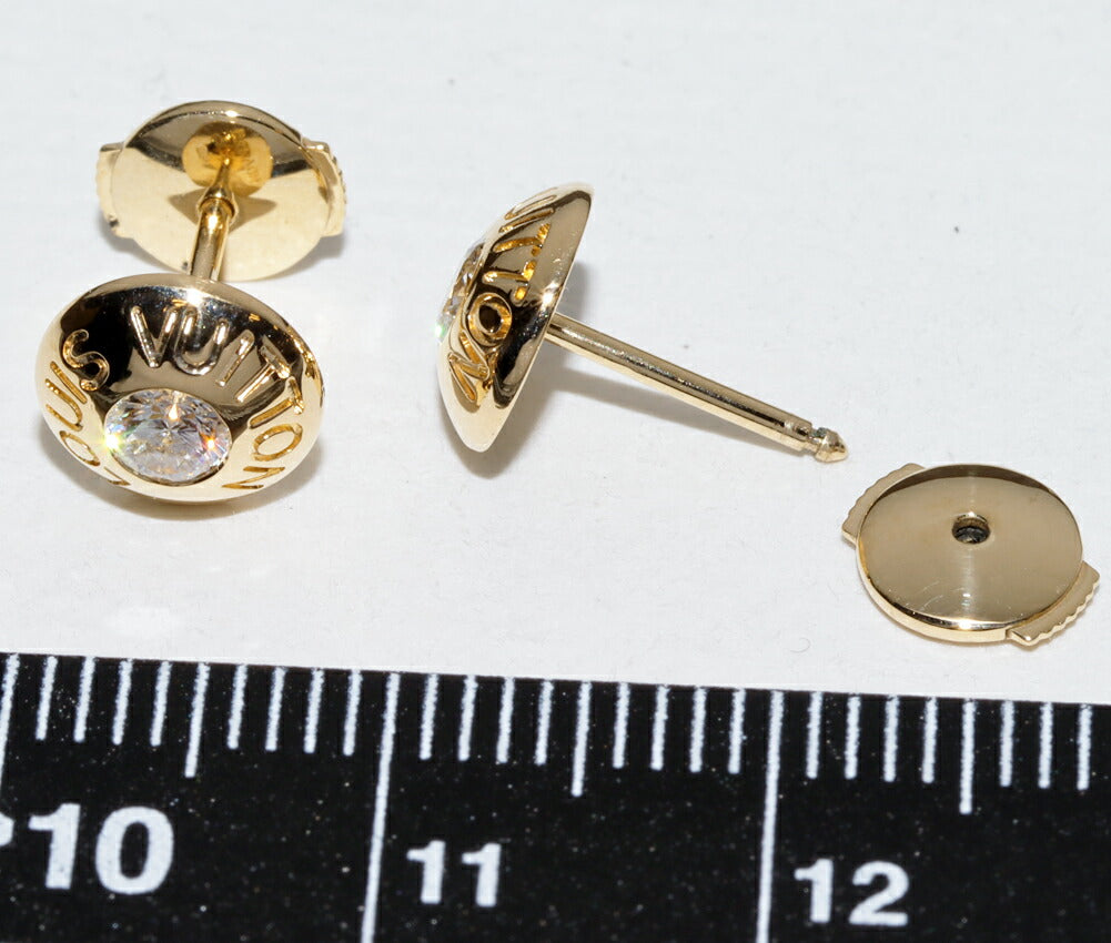 ルイヴィトン ピュス ドレイユクルー K18YG ダイヤ ピアス