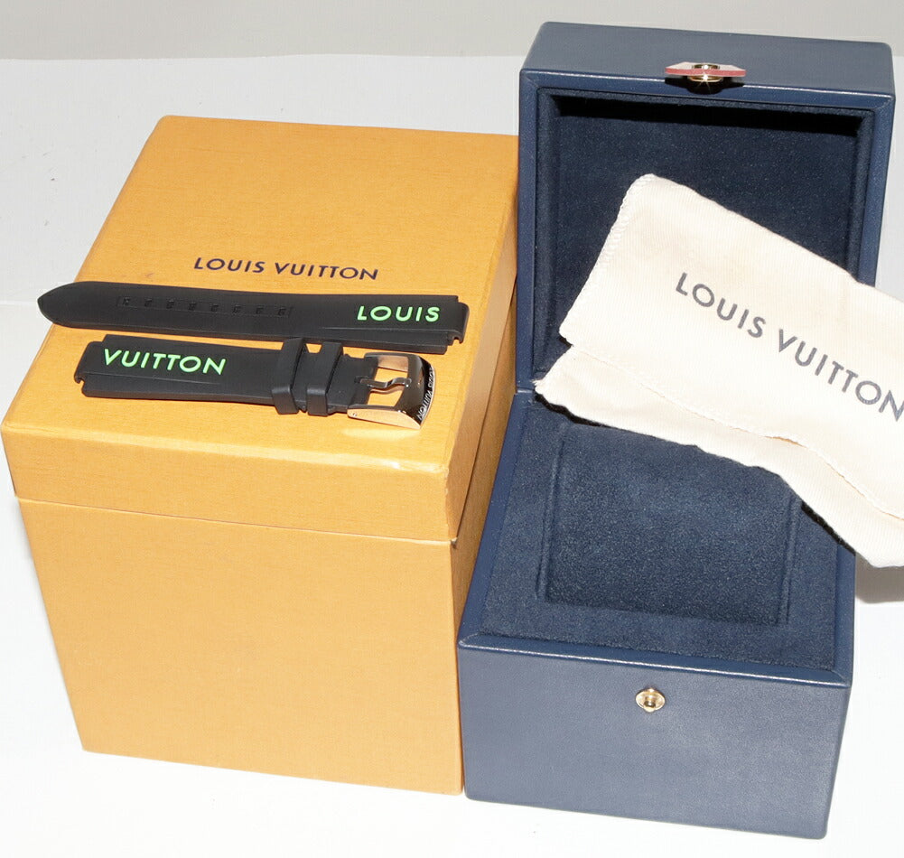 ルイヴィトン タンブール ダミエグラフィット ステンレス クロノグラフ