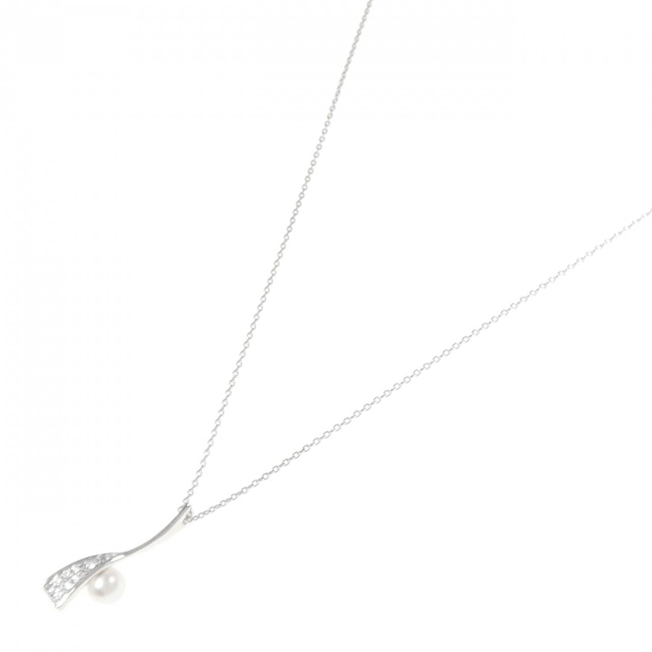 ミキモト K18WG アコヤパール ネックレス