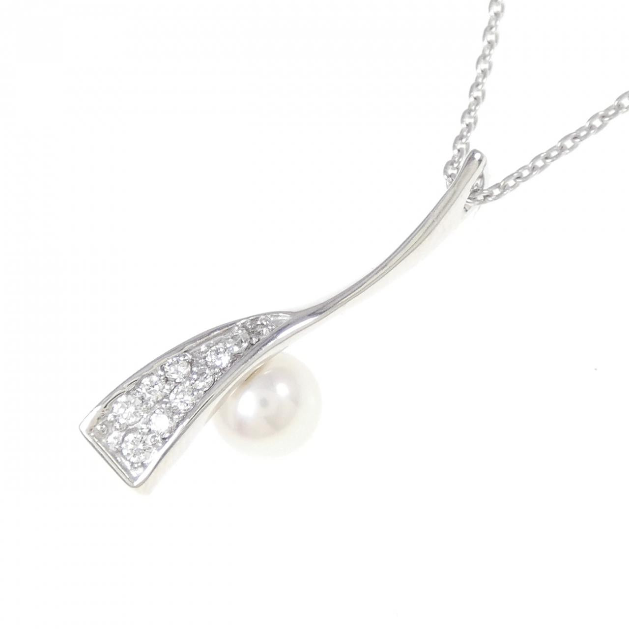 ミキモト K18WG アコヤパール ネックレス