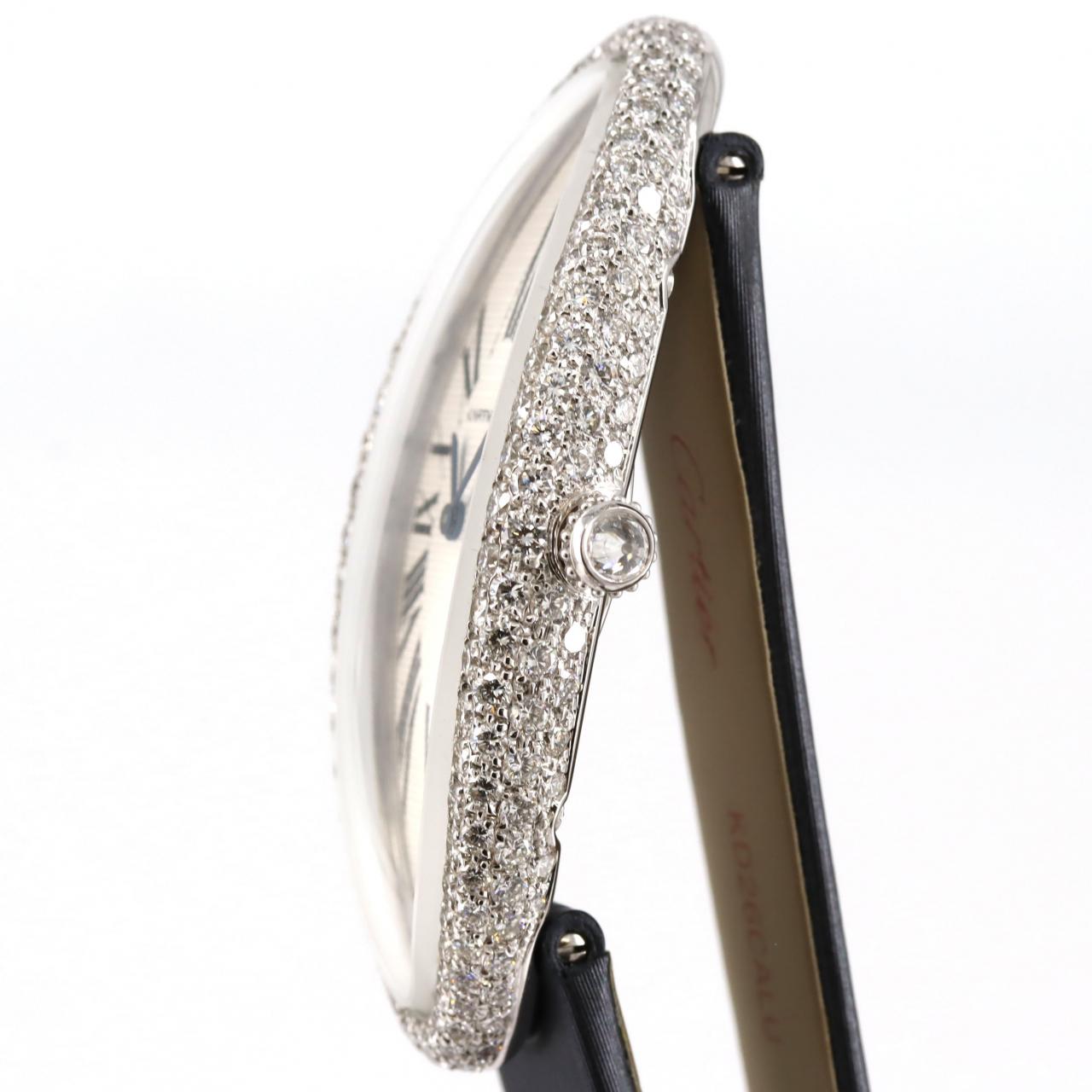 カルティエ ベニュワールアロンジェ ホワイトゴールド 手巻