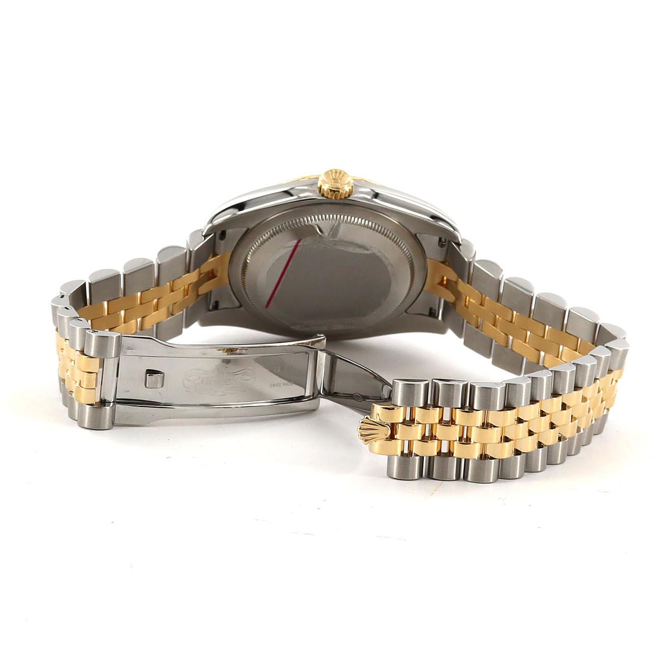 ロレックス デイトジャスト ステンレススチール x イエローゴールド 腕時計