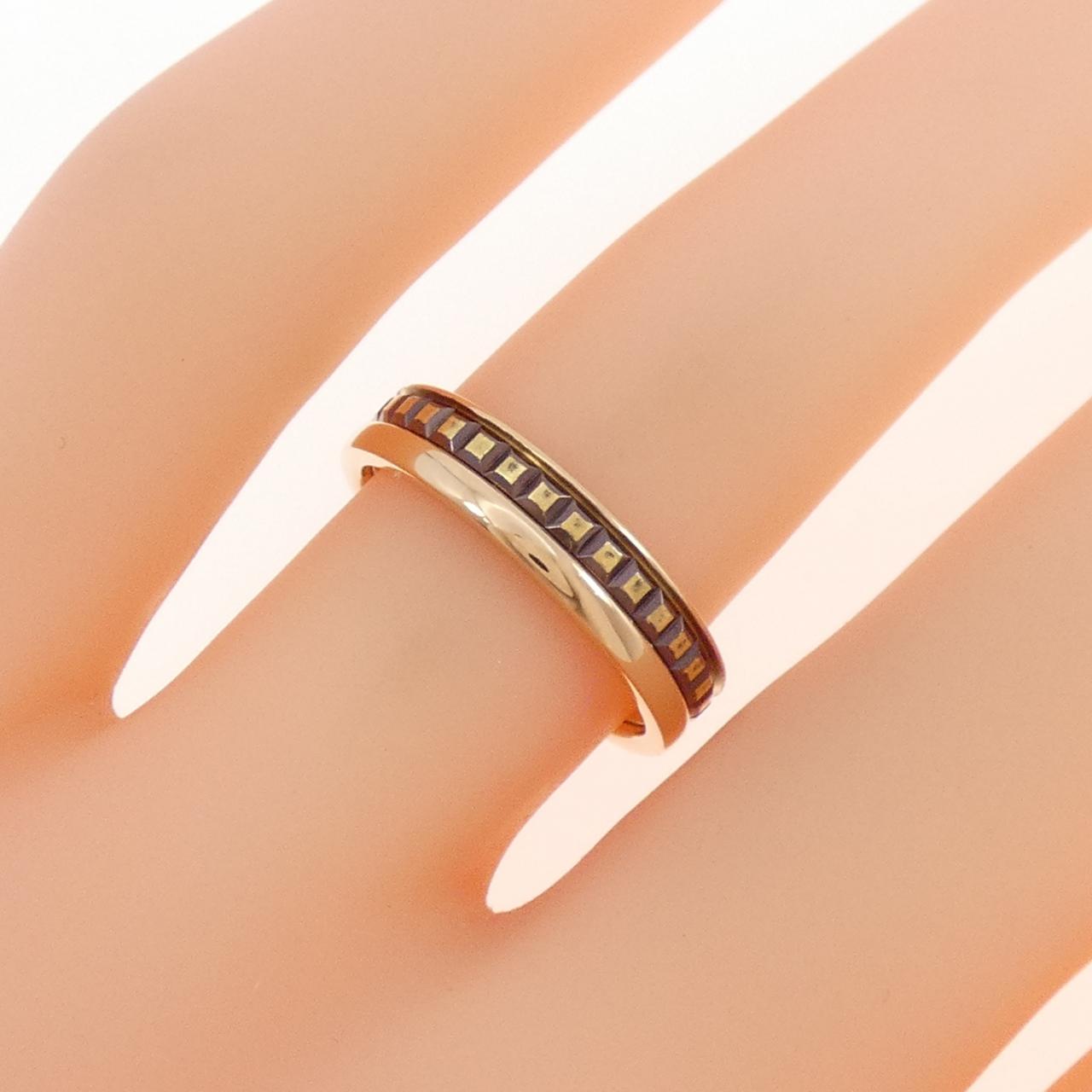 ブシュロン キャトル クラシック 750ピンクゴールド/PVD リング 8号