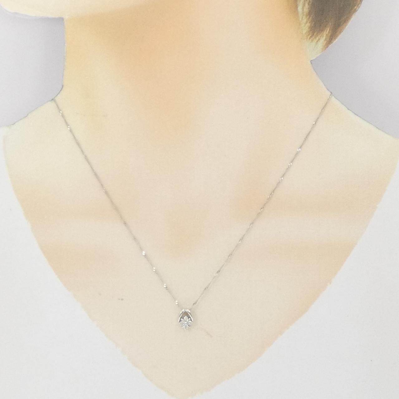K18WG ダイヤモンド ネックレス