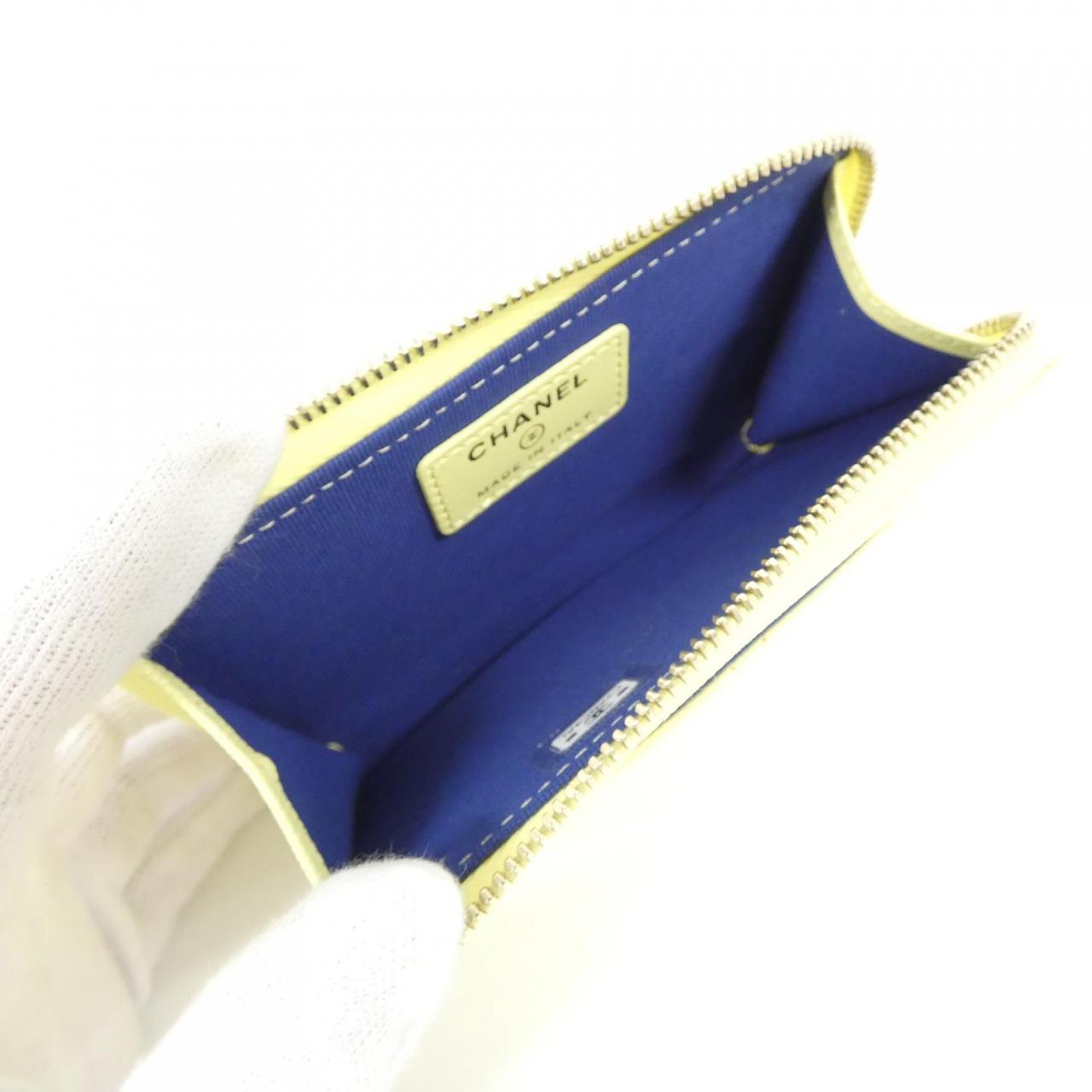 シャネル AP4478 キャビアスキン カードケース