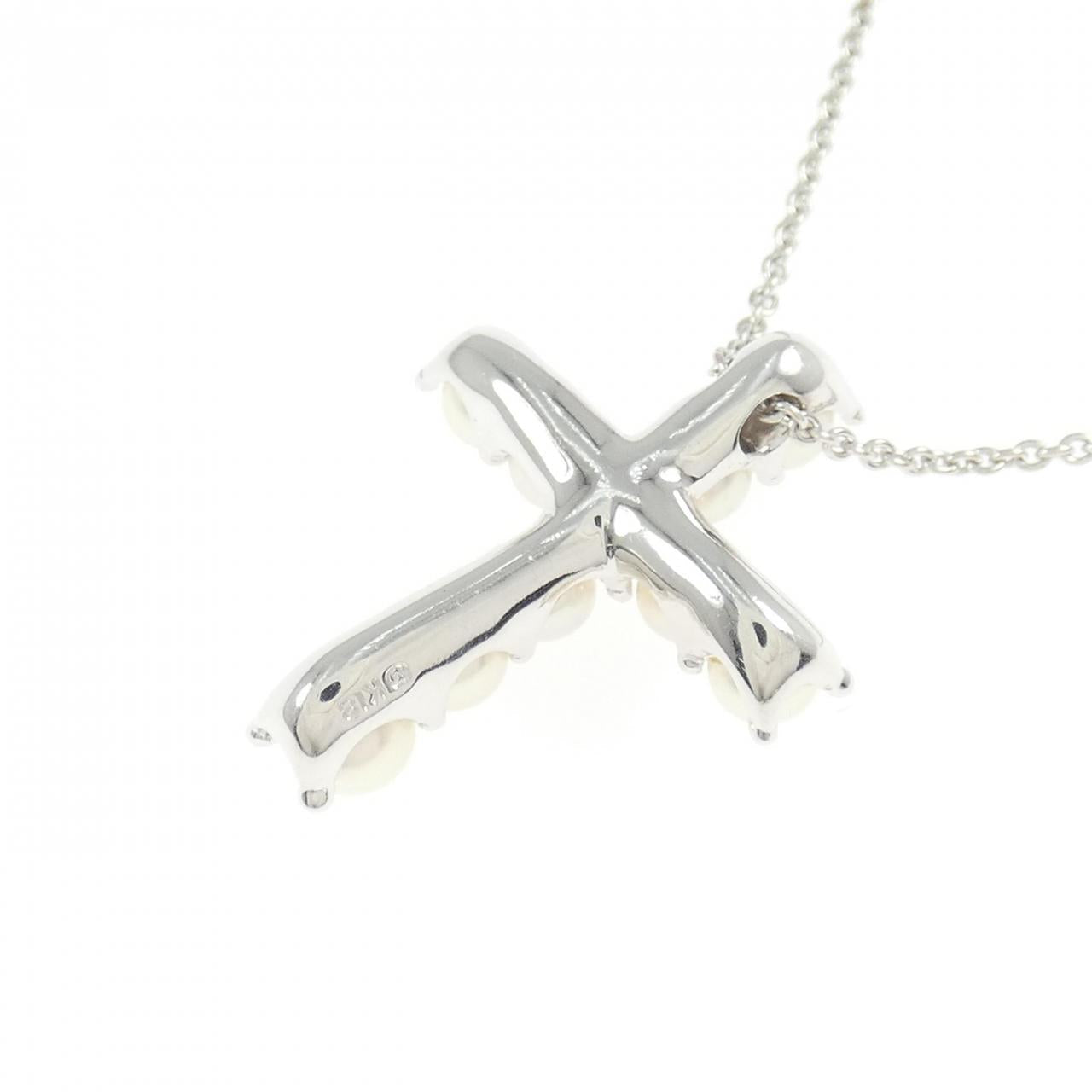 ミキモト アコヤ パール Au750 ホワイト ゴールド ネックレス