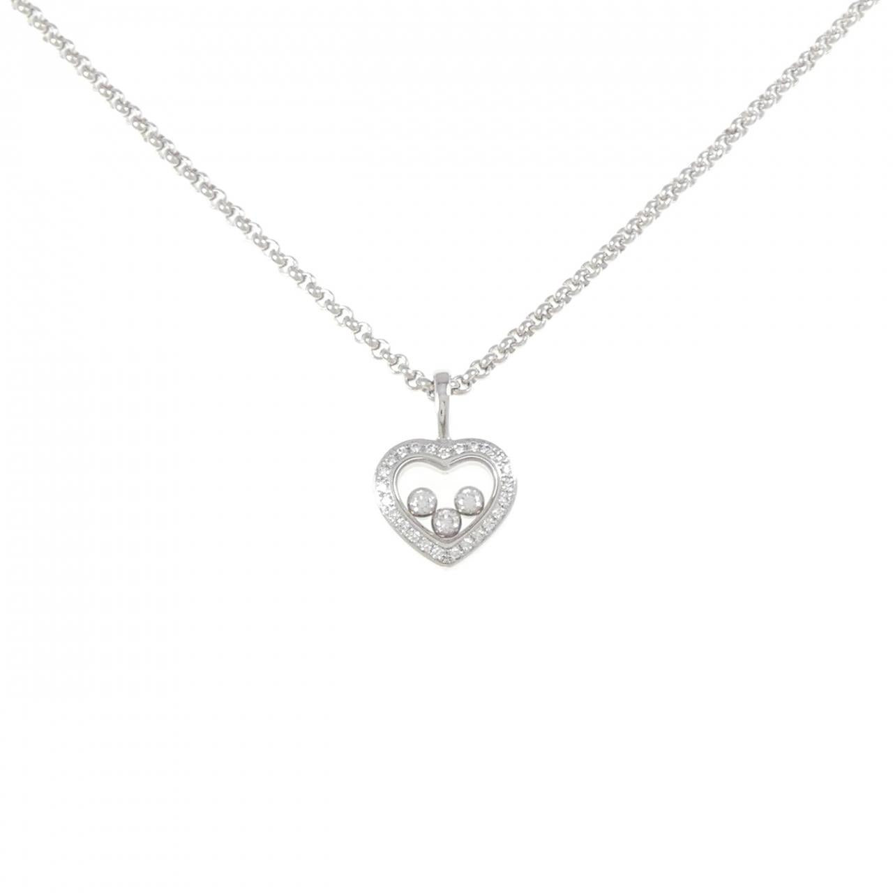 ショパール 750 ホワイト ゴールド ダイヤモンド ネックレス