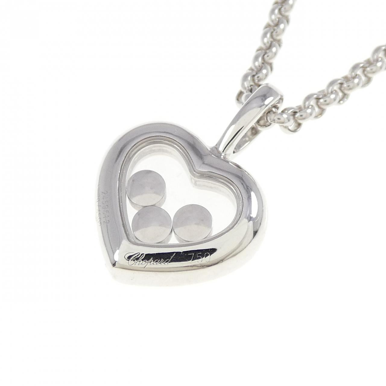 ショパール 750 ホワイト ゴールド ダイヤモンド ネックレス